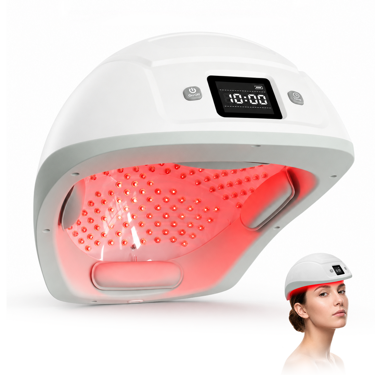 650nm Red Light Laser Hair Growth Treatment Helmet