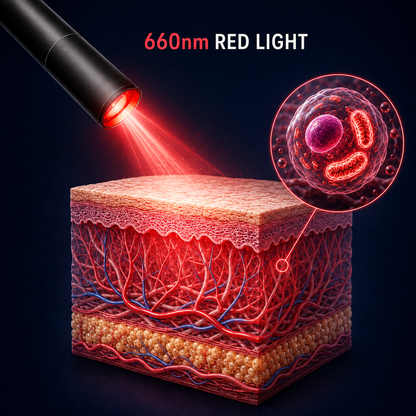 660nm Targeted Red Light Therapy Pen for Pain Relief