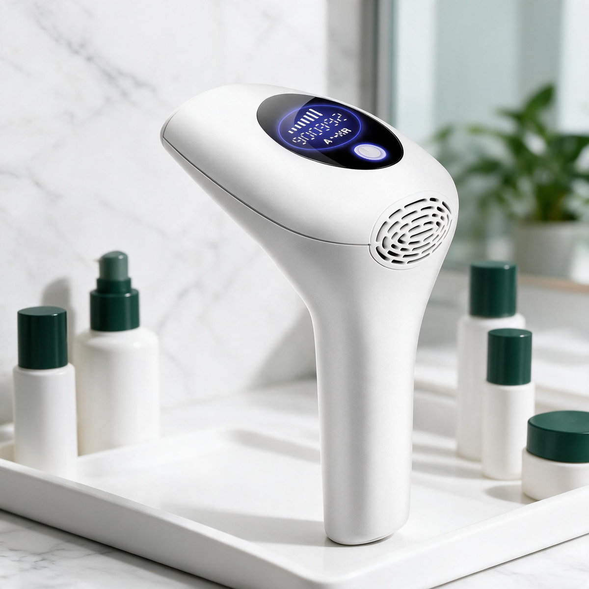 Ice Cool IPL Laser Hair Removal Device at Home White