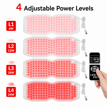 650nm 850nm 940nm Red Light Therapy Belt for Back Pain Relief