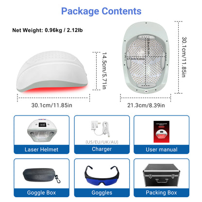 ZJKZTOP 650nm LLLT Hands-Free Laser Hair Growth Helmet